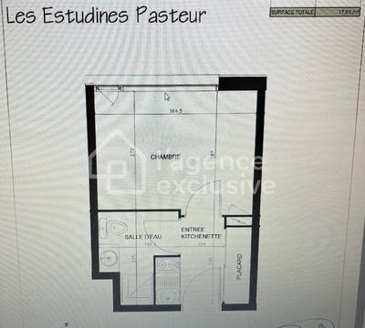 Appartement - 17 m² - 1 pièce