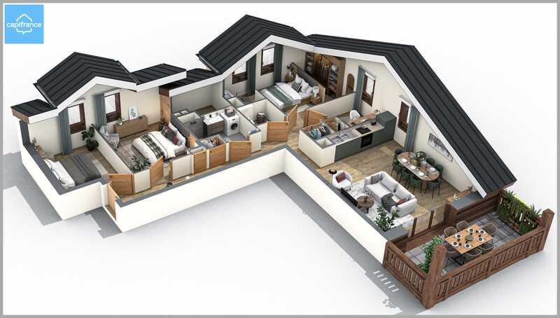 Appartement - 70 m² - 3 pièces