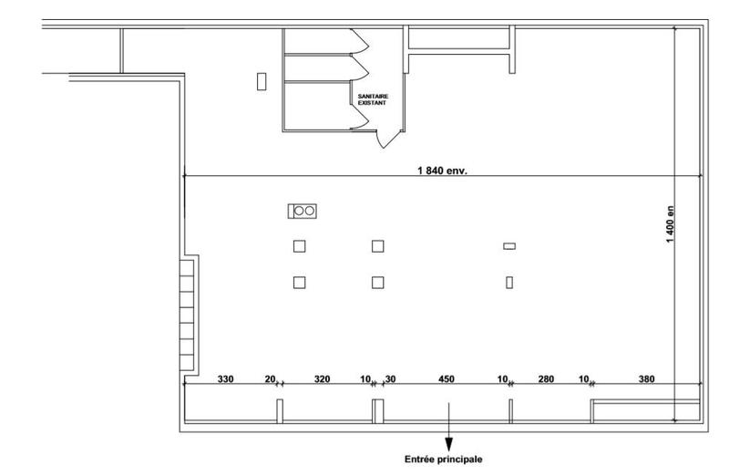 Local d'activité / Entrepôt - 245 m² - 1 pièce
