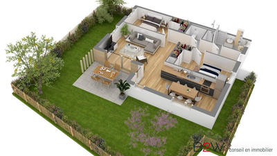 Appartement - 45 m² - 2 pièces