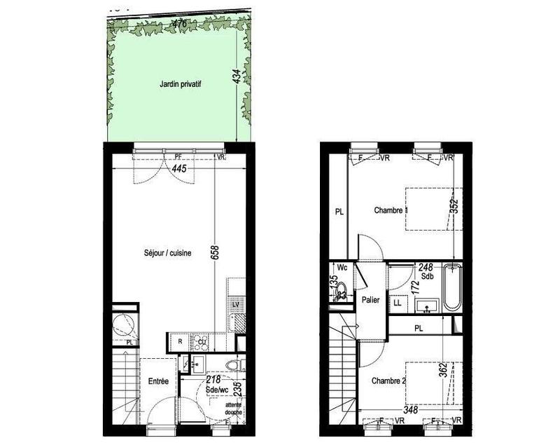 Maison - 71 m² - 3 pièces