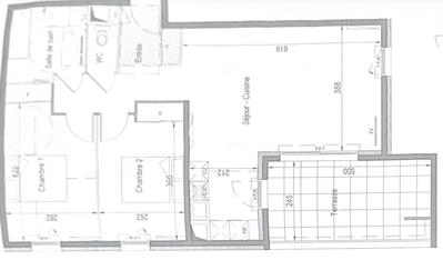 Appartement - 70 m² - 3 pièces