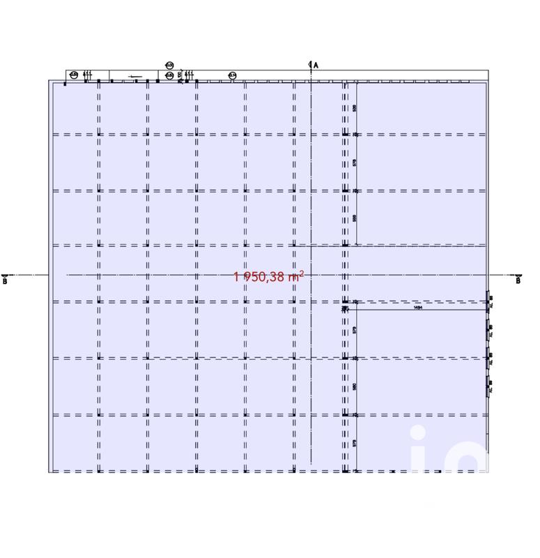 Immeuble - 1 950 m² - 1 pièce