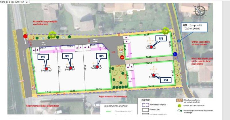 Terrain constructible - 684 m²