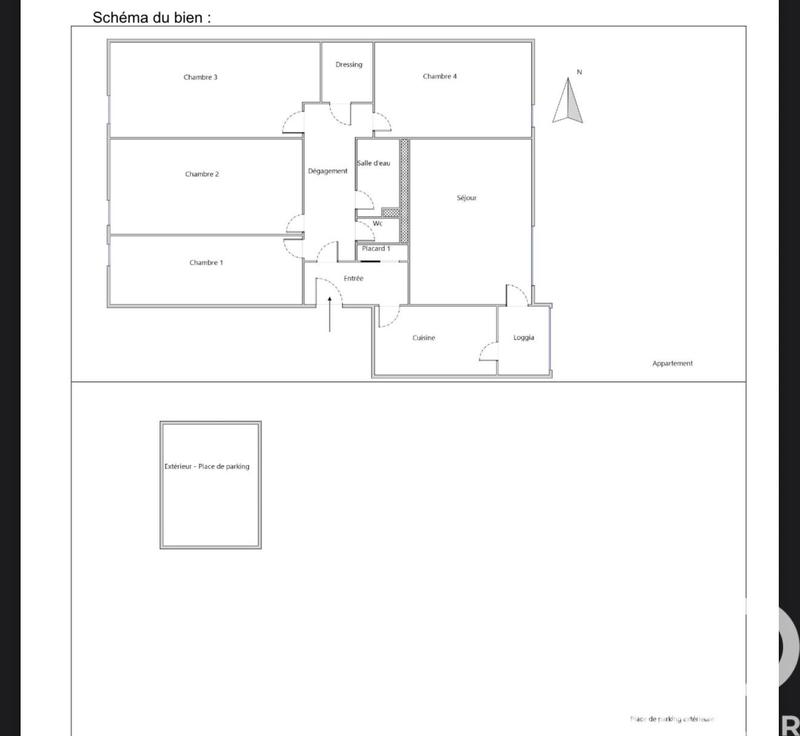 Appartement - 87 m² - 4 pièces