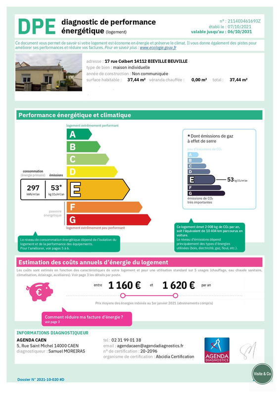 Maison traditionnelle - 37 m² - 2 pièces