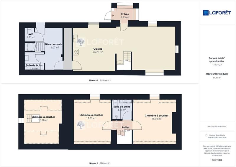 Maison en pierre - 98 m² - 4 pièces