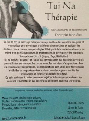 Tuina Thérapie
