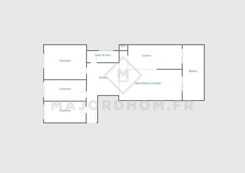 Appartement - 90 m² - 4 pièces