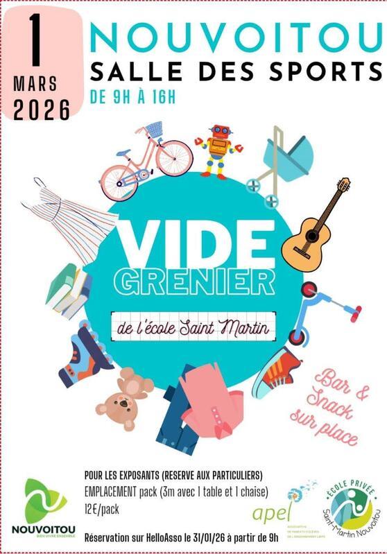 Vide grenier de l'école saint martin