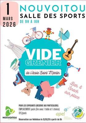 Vide grenier de l'école saint martin