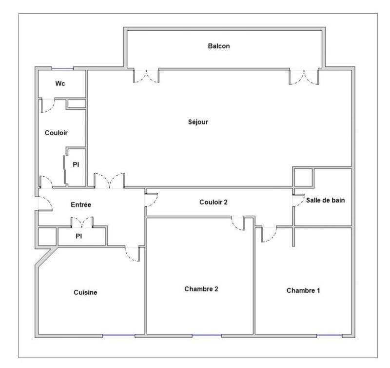 Appartement - 98 m² - 3 pièces