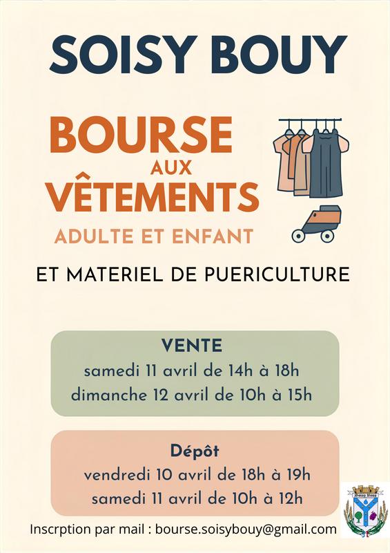 Bourse aux vêtements - matériels de puériculture et sport