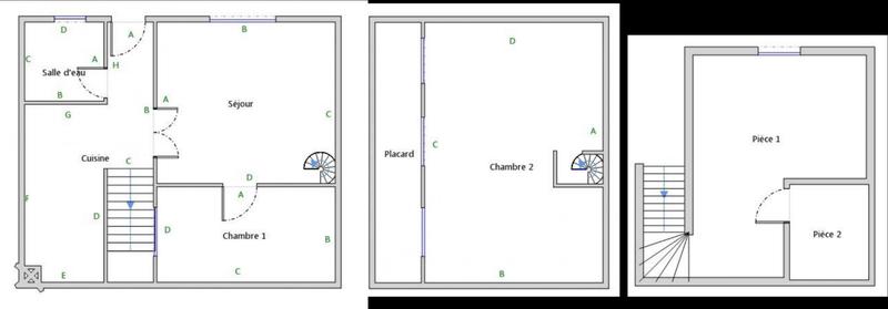 Maison de ville - 87 m² - 4 pièces