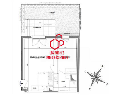Appartement - 42 m² - 2 pièces
