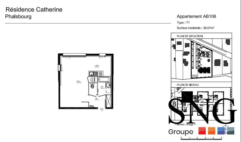 Appartement - 38 m² - 1 pièce
