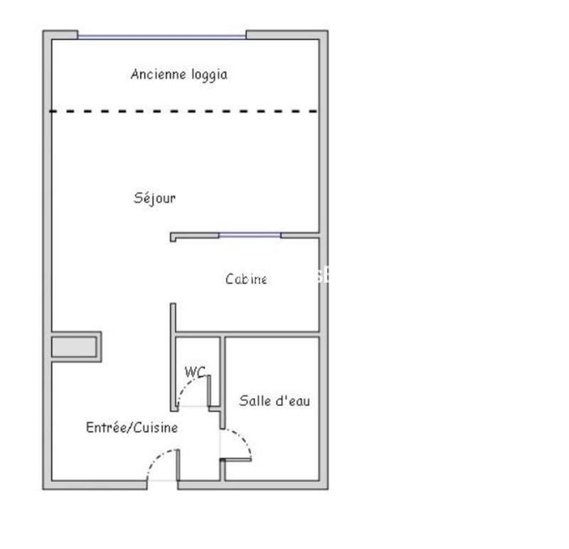 Appartement - 26 m² - 2 pièces