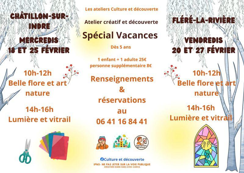 Atelier Découverte et création : Lumière et vitrail