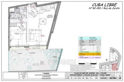 Appartement - 50 m² - 2 pièces