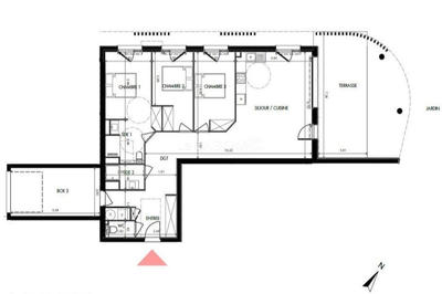 Appartement - 93 m² - 4 pièces