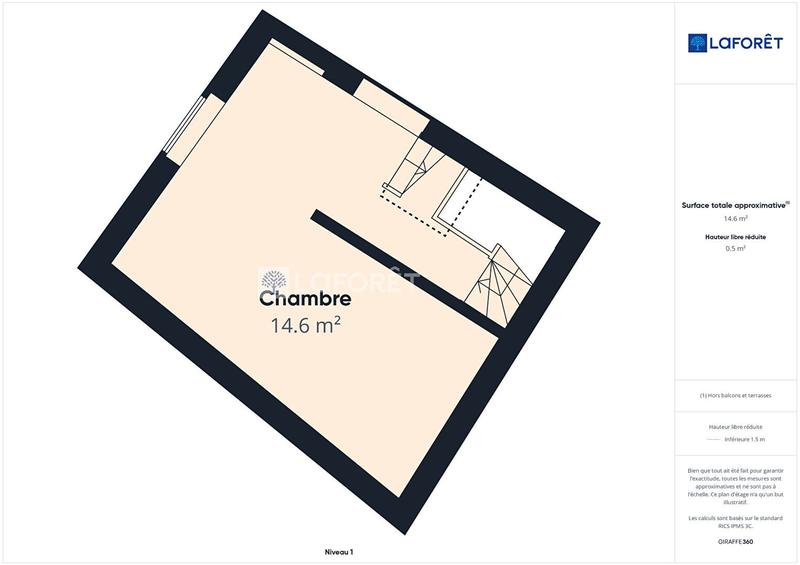 Maison ancienne - 49 m² - 3 pièces