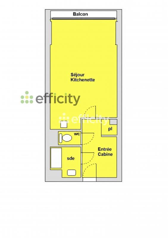 Appartement - 27 m² - 1 pièce