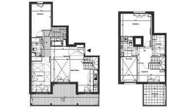 Duplex - 119 m² - 5 pièces