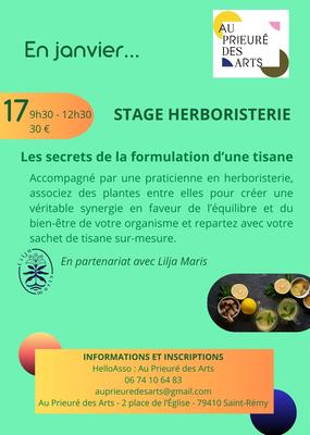 Stage Herboristerie à Saint-Rémy