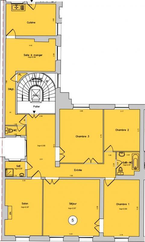 Appartement - 146 m² - 6 pièces