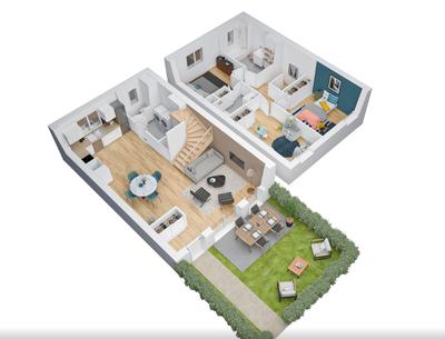 Appartement - 47 m² - 2 pièces