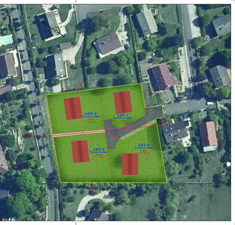 Terrain constructible - 932 m²