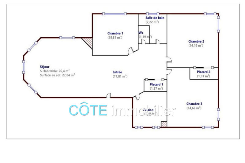 Maison - 112 m² - 4 pièces
