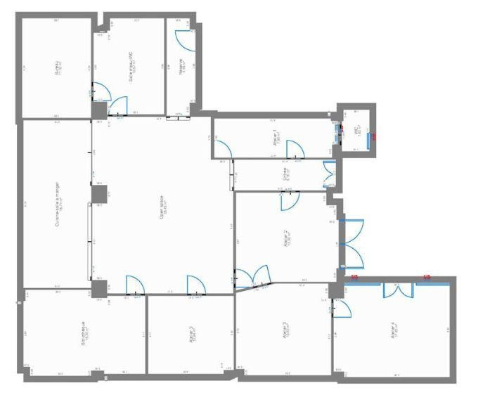 Local commercial - 172 m² - 6 pièces