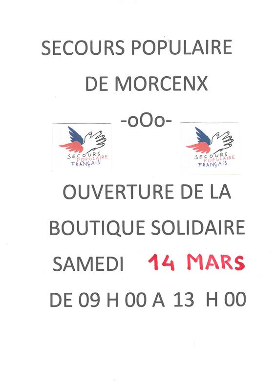 Ouverture de la boutique solidaire