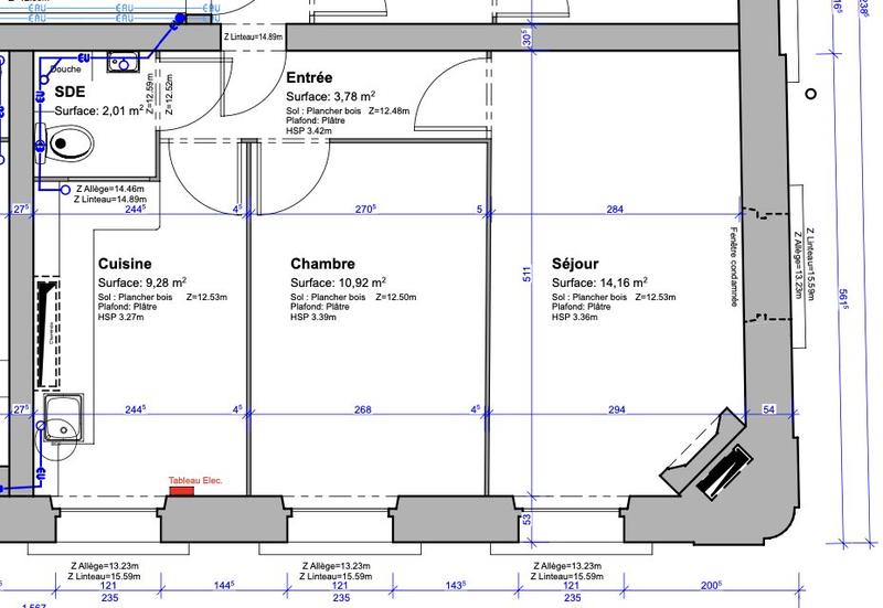 Appartement - 40 m² - 2 pièces