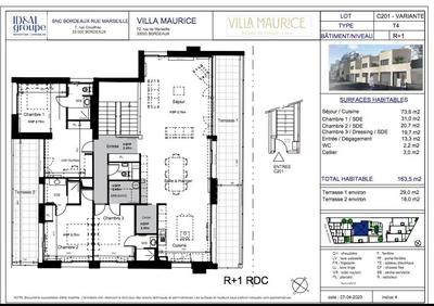 Appartement - 164 m² - 4 pièces