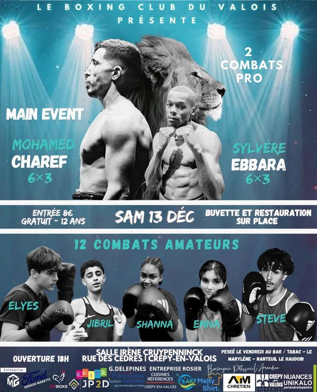 Gala de Boxe Anglaise Amateurs et Professionnels