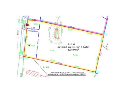 Terrain constructible - 459 m²