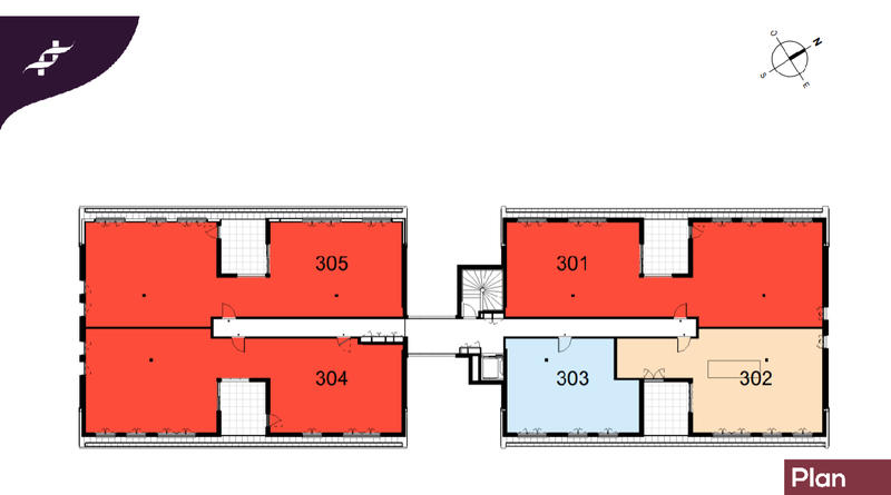 Appartement - 56 m² - 2 pièces