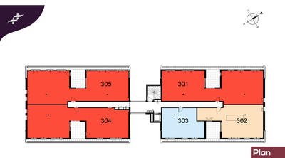 Appartement - 56 m² - 2 pièces