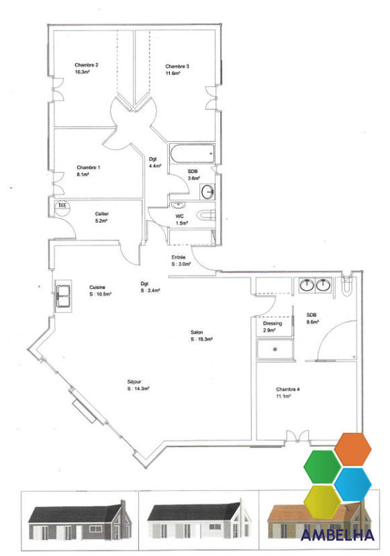 Maison - 115 m² - 5 pièces