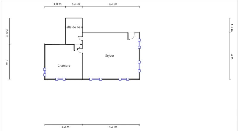 Appartement - 36 m² - 2 pièces