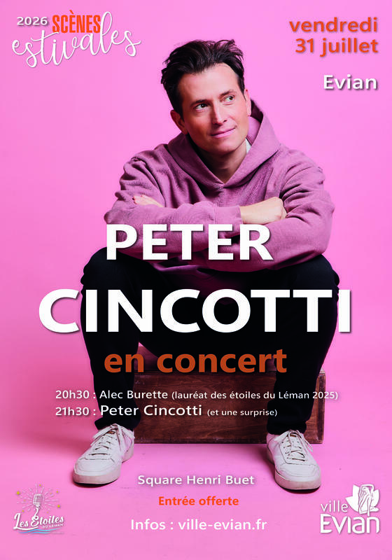 Peter Cincotti en concert + Alec Burette - lauréat des étoiles du Léman en 1ère partie