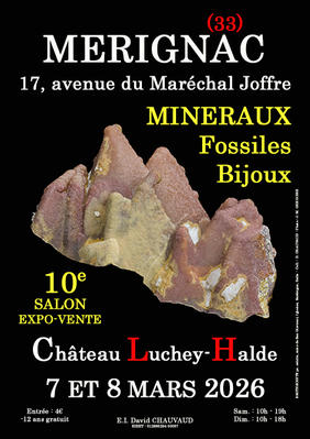 10e Salon Mineraux Fossiles Bijoux de Merignac (Gironde)