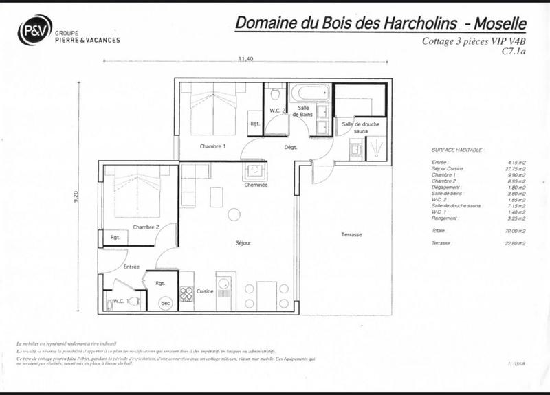Maison - 68 m² - 3 pièces
