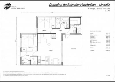 Maison - 68 m² - 3 pièces