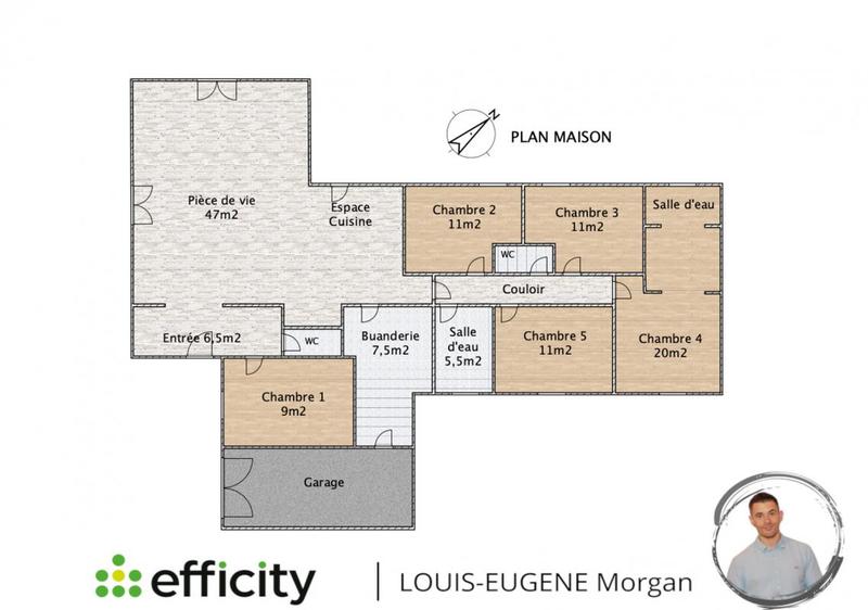 Pavillon - 136 m² - 7 pièces