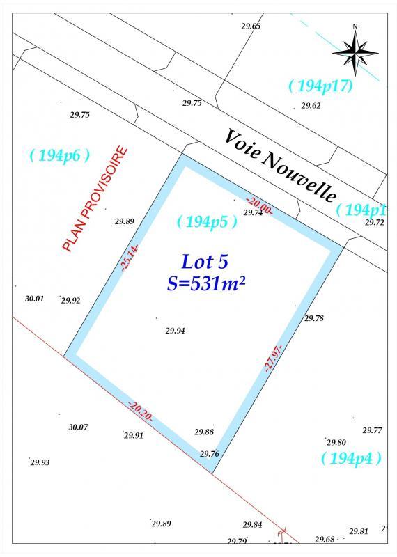 Terrain de lotissements - 531 m²