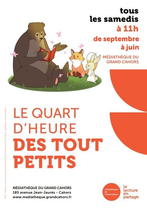Le quart d'heure des tout-petits à la Médiathèque du Grand Cahors