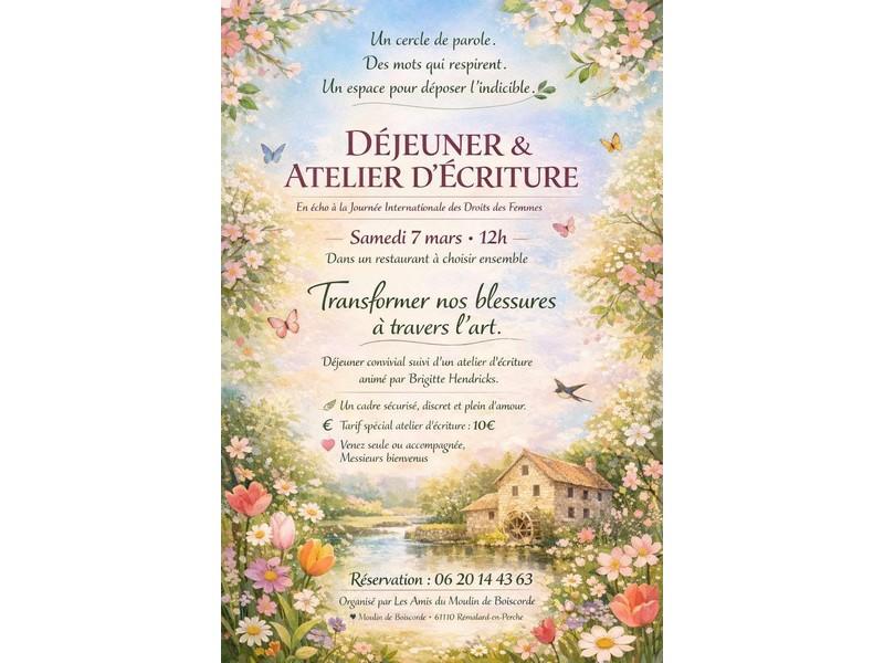 Déjeuner et atelier d'écriture